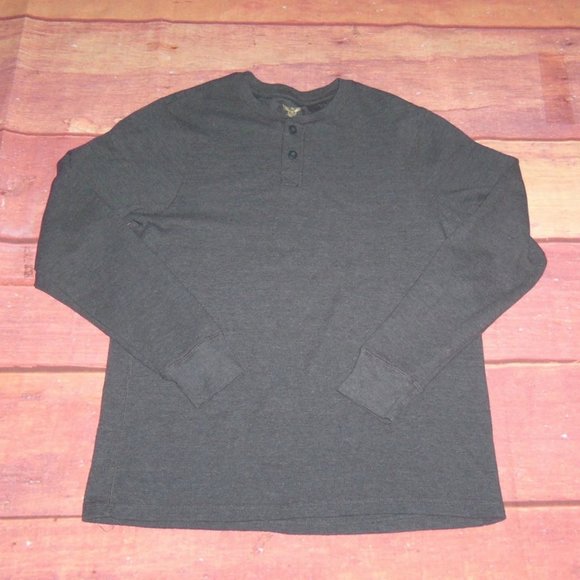 Faded Glory Grey Long Sleeve Thermal Shirt - Men's XLT - Picture 2 of 4